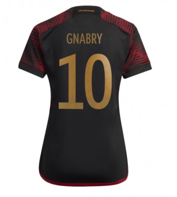 Niemcy Serge Gnabry #10 Koszulka Wyjazdowych Kobiety MŚ 2022 Krótki Rękaw